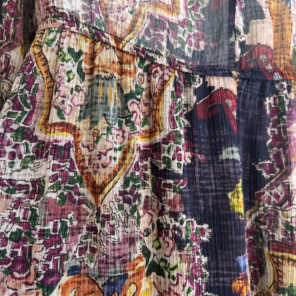 ZARA Boho Paisley Midi Dress – Size S - Picture 12 of 13